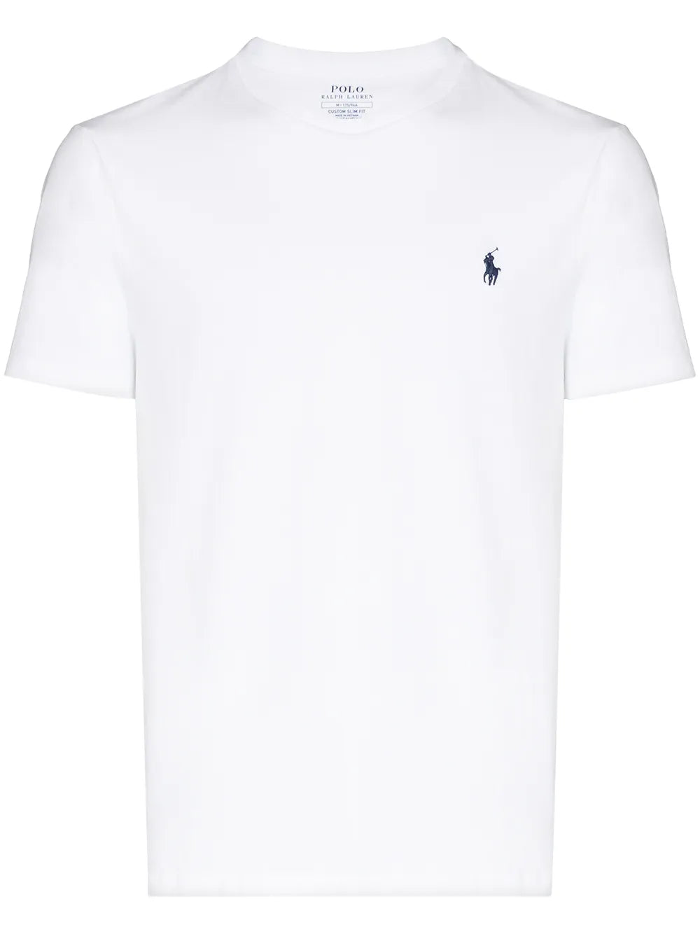 Camiseta de algodão com logo bordado
