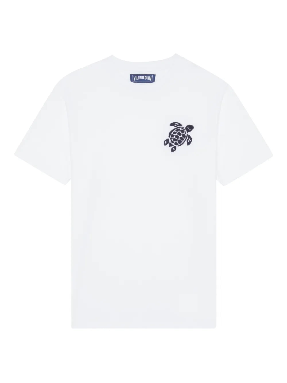 Camiseta decote careca com bordado