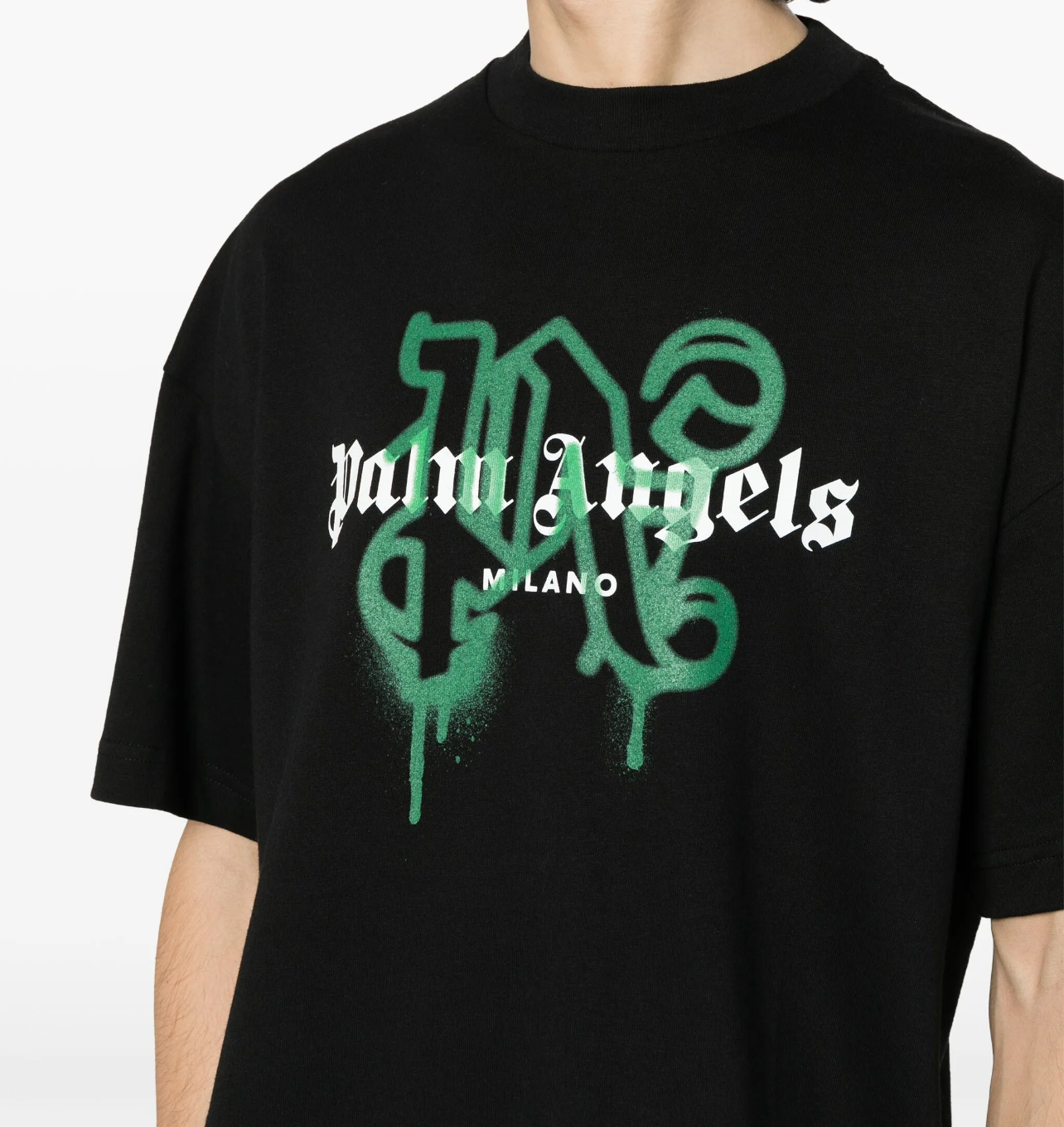 Palm Angels T-Shirt Logo Spray Milano