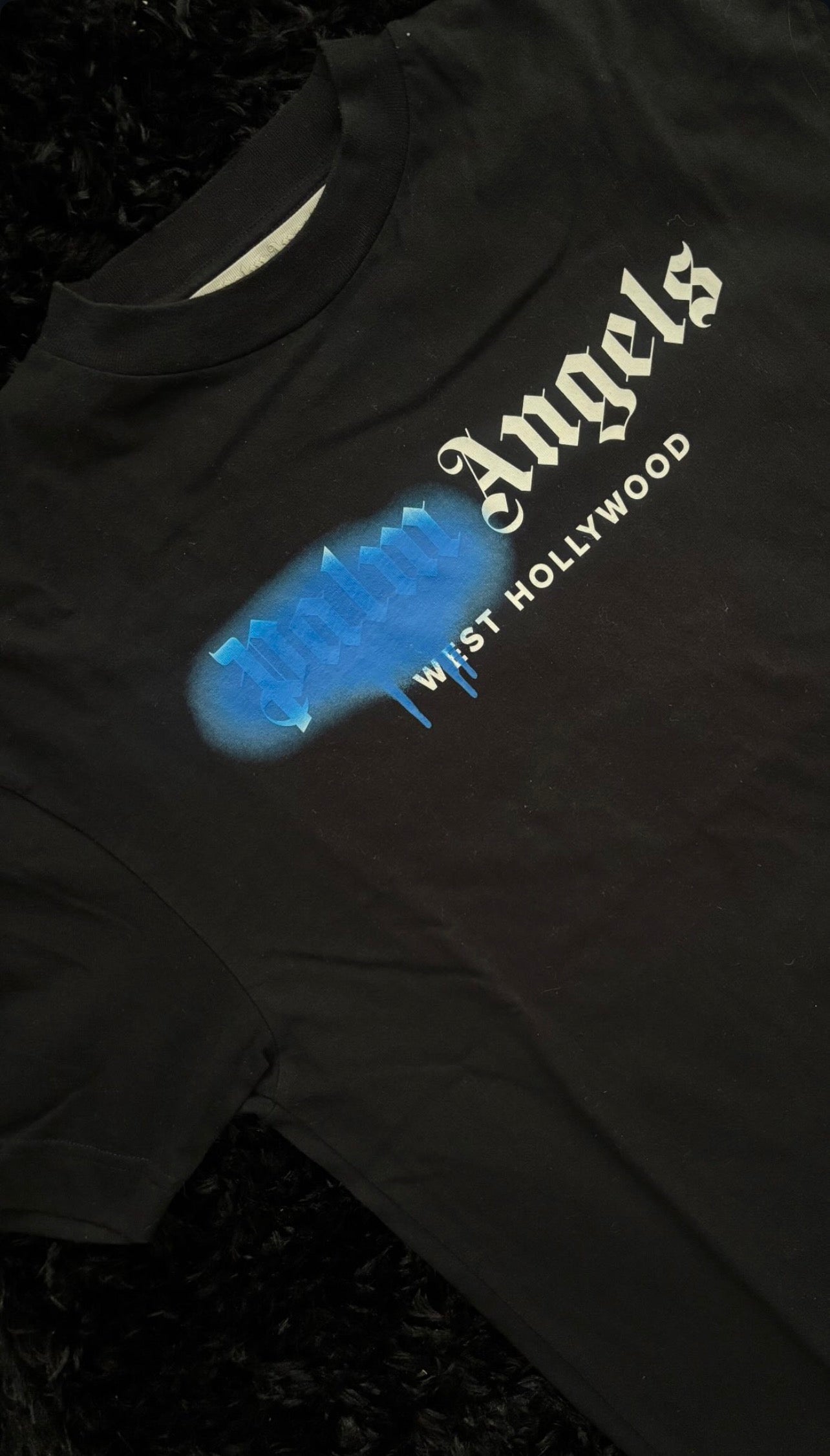 Palm Angels T-Shirt Sprayed West Hollywood