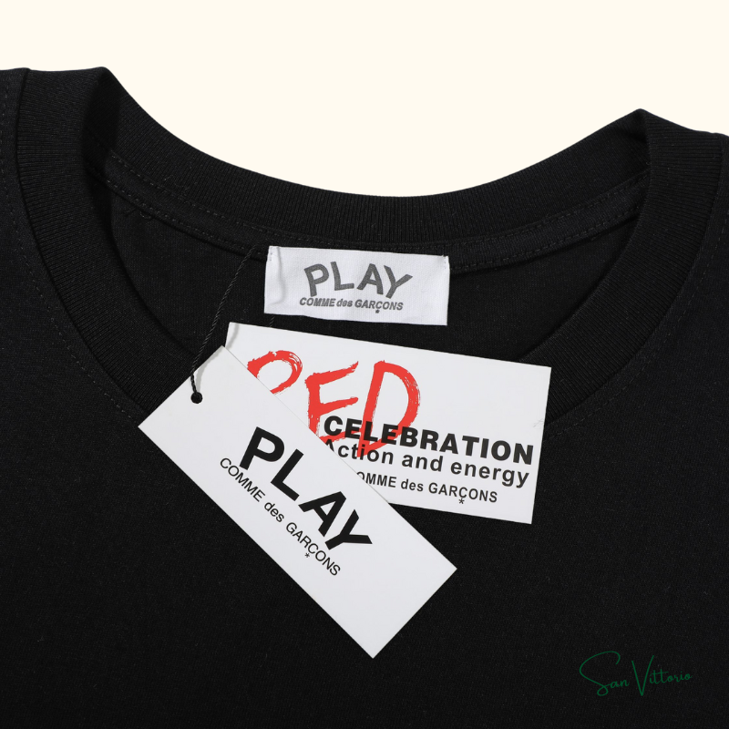 Camiseta "Play Basic" CDG Black (Open Box)