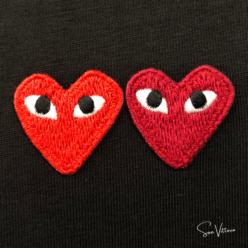 Camiseta "Double Hearts" CDG (Open Box)