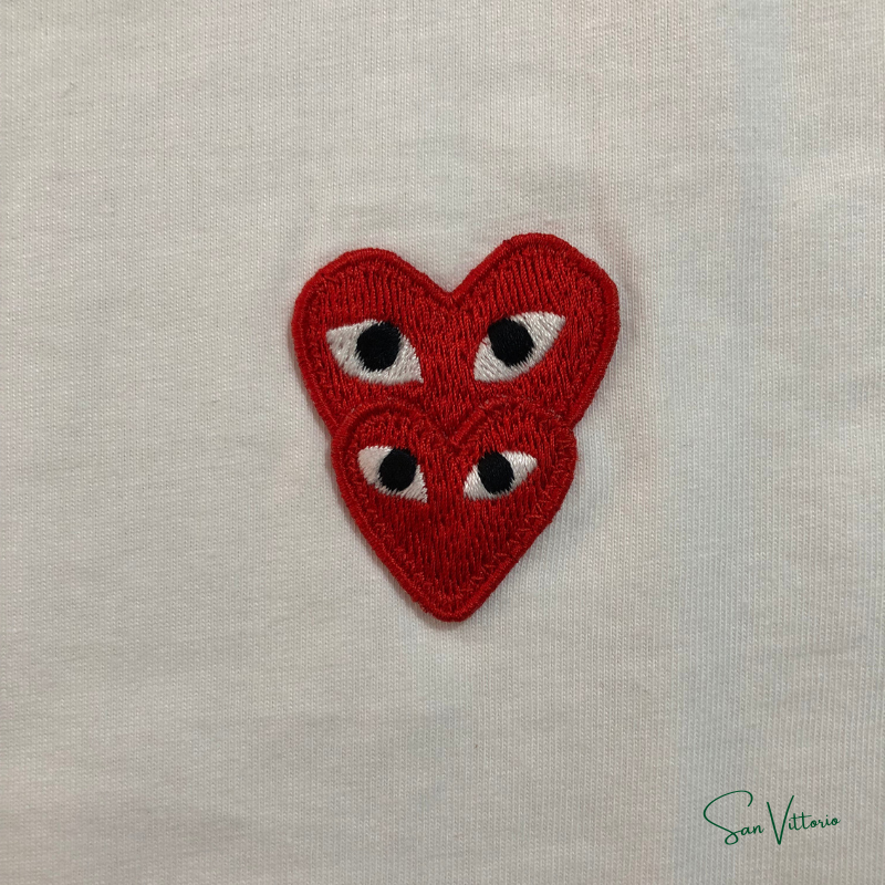 Camiseta "Family Heart" CDG (Open Box)