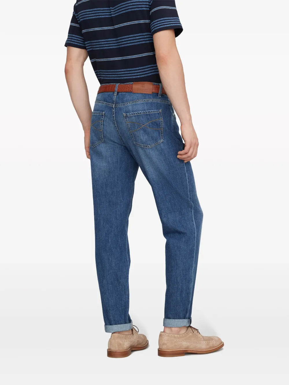 Calça jeans slim cintura média