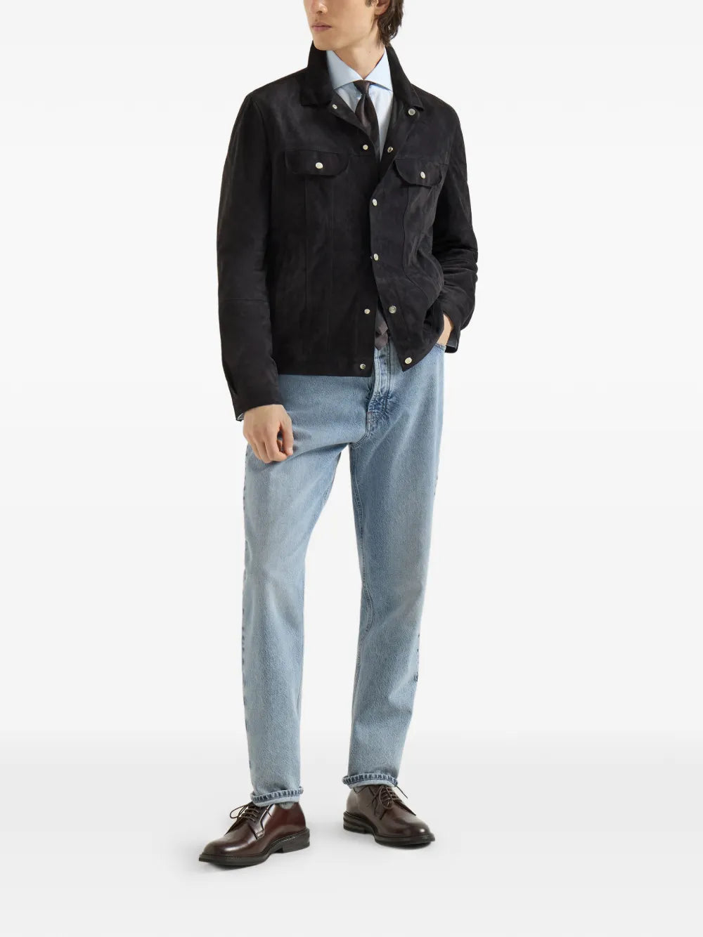 Calça jeans com cinco bolsos