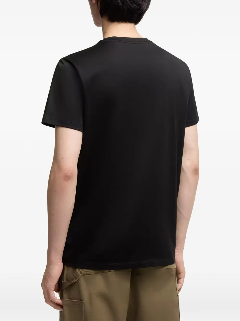 Camiseta com patch de logo duplo