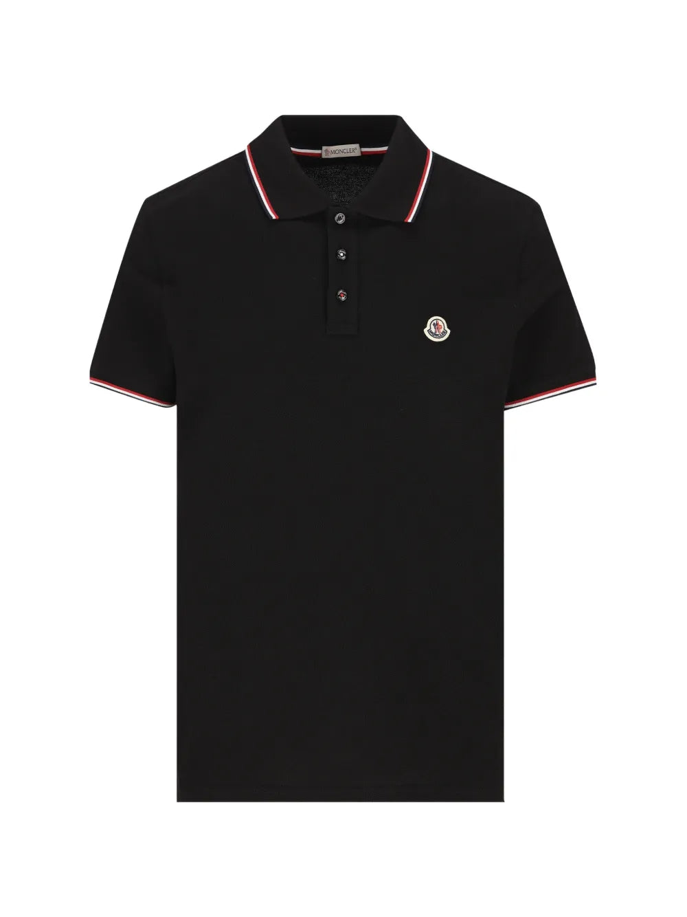 Camisa polo com patch de logo
