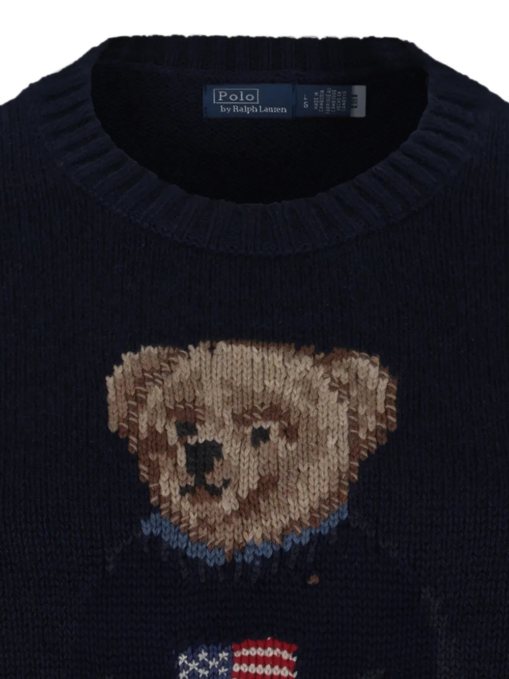 Polo Bear intarsia-knit sweater