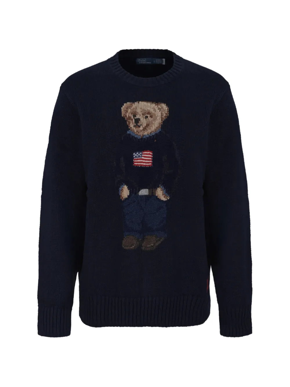 Polo Bear intarsia-knit sweater
