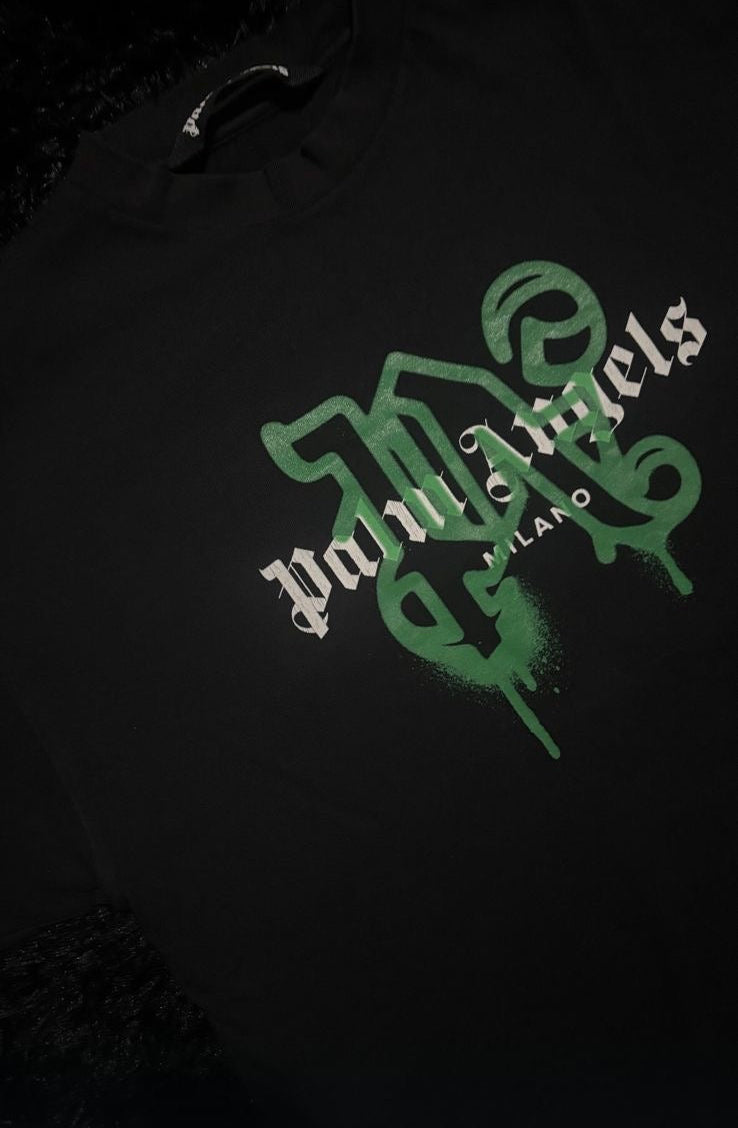 Palm Angels T-Shirt Logo Spray Milano