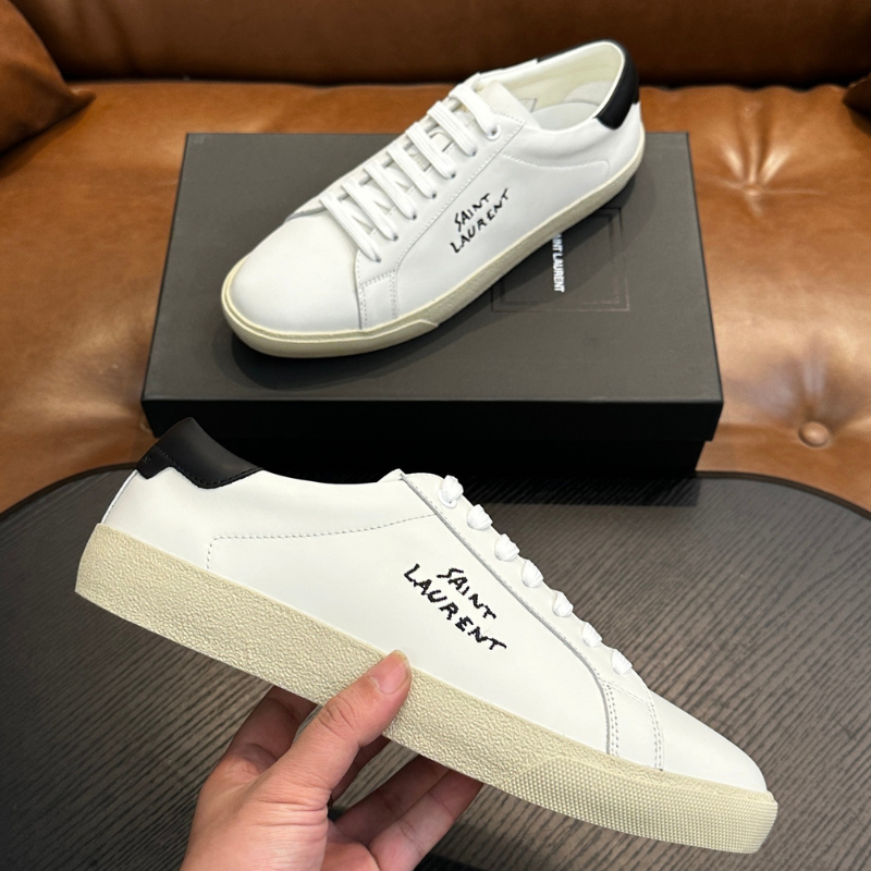Tênis Cano Baixo Yves Saint Laurent Branco